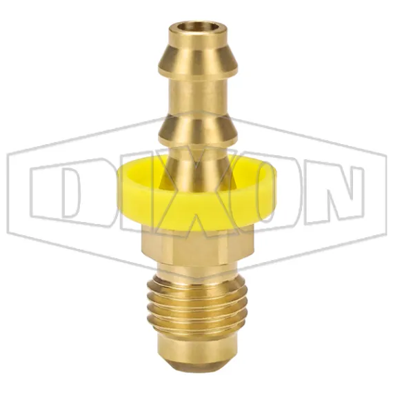 Male 45° SAE x Push-on Hose Barb