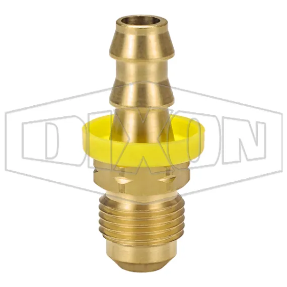 Male 45° SAE x Push-on Hose Barb