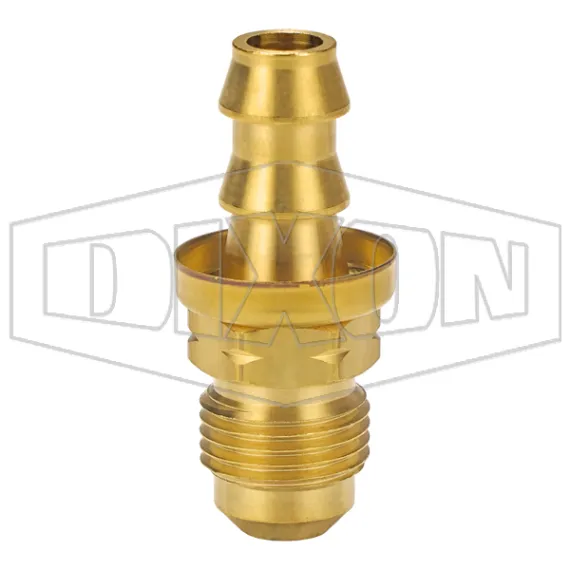 Male 45° SAE x Push-on Hose Barb