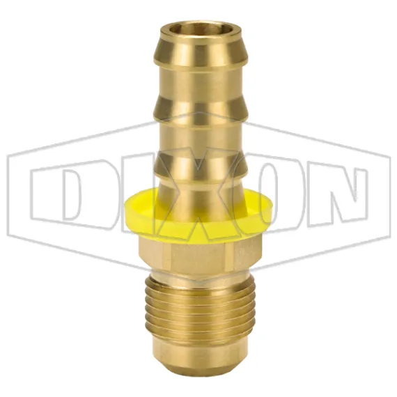 Male 45° SAE x Push-on Hose Barb