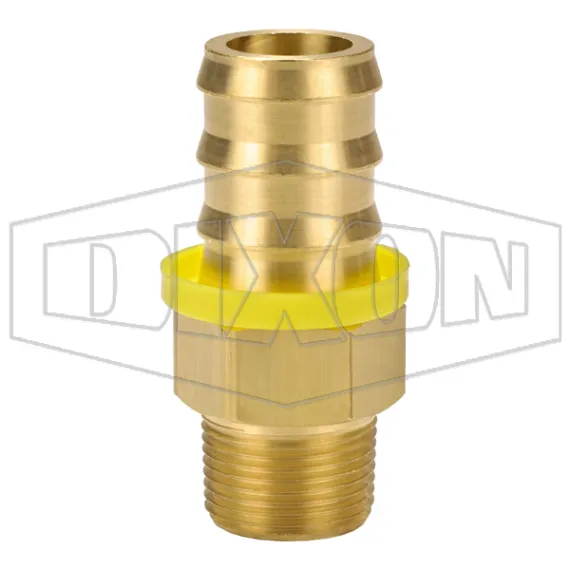 NPTF Male Swivel x Push-on Hose Barb