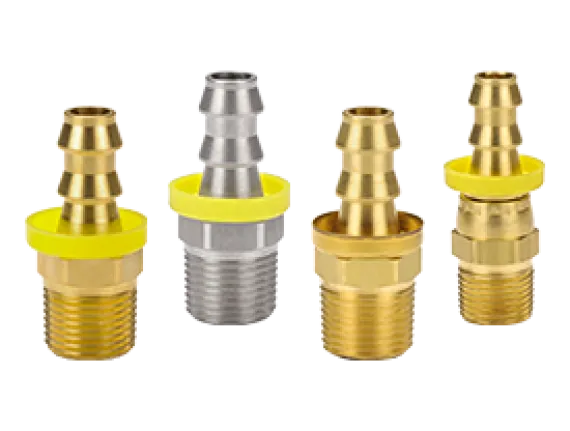NPTF Male Swivel x Push-on Hose Barb