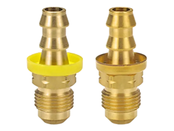 Male 45° SAE x Push-on Hose Barb