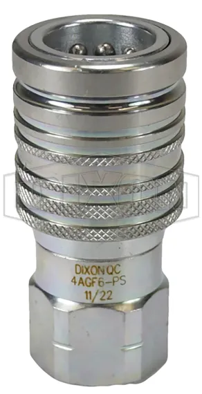 AG-Series Agricultural Push-Pull Ball Valve Female Threaded Coupler