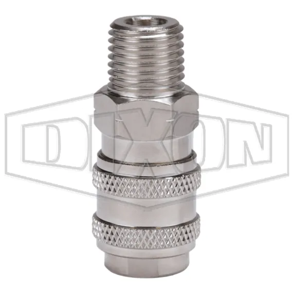 BR-Series Pneumatic Male Threaded Coupler