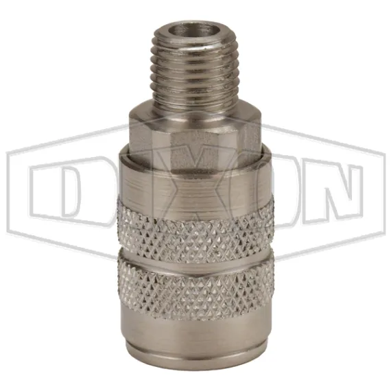 F-Series Pneumatic Manual Male Threaded Coupler
