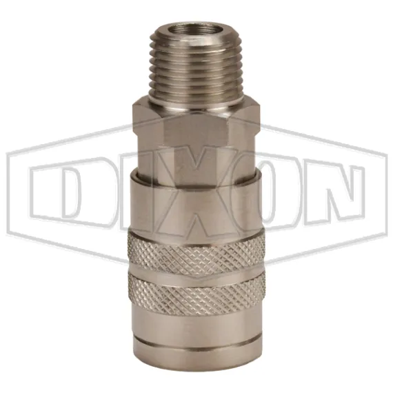 F-Series Pneumatic Manual Male Threaded Coupler