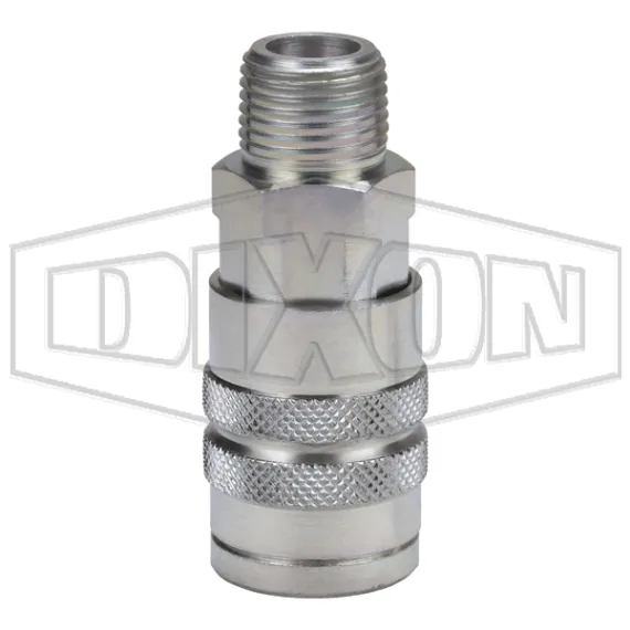 F-Series Pneumatic Manual Male Threaded Coupler