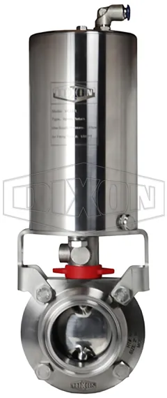 L5107-Series Butterfly Valve with Vertical Canister Actuator