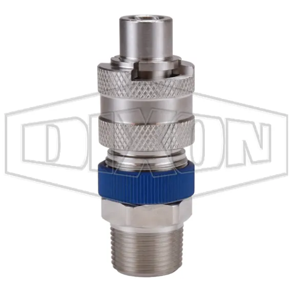 Dix-Lock® N-Series Interchange Male Head x Male Threaded Safety-Lock End Plug