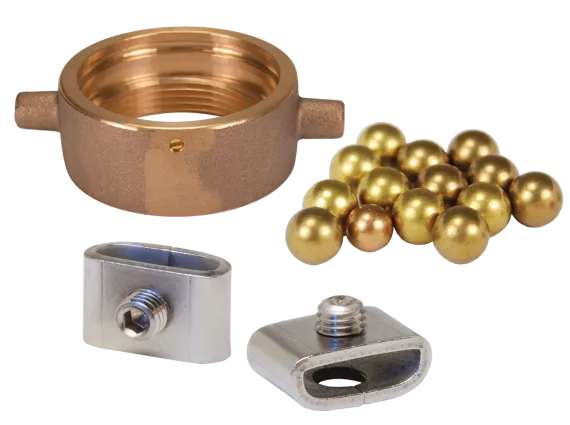 pin lug brass swivel nut ball bearings and set screw