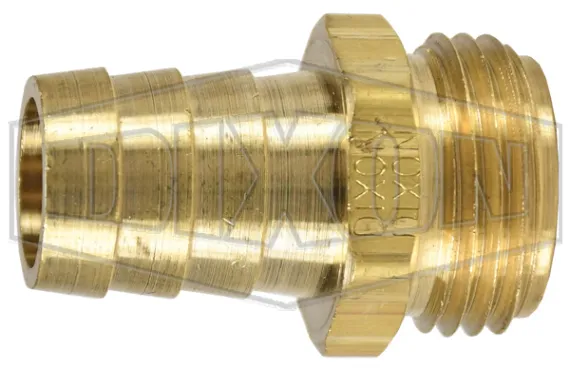 Short Shank GHT Male Coupling with Hex Nut
