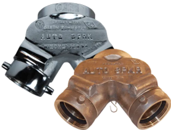 Double Clapper Siamese Connection Back Outlet