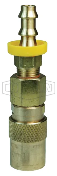 CM-Series Industrial Mold Valved Coupler Push-Loc Barb