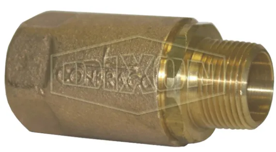 male x female brass ball cone check valve