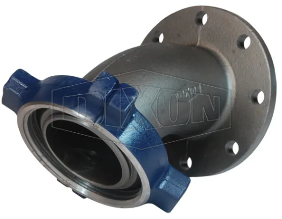 one piece flange x male 45 degree elbow