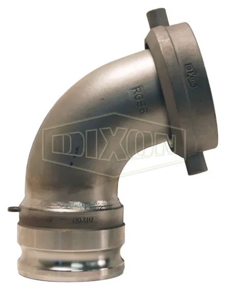 Railroad Tank Car Connection x Cam & Groove Style A Adapter Elbow