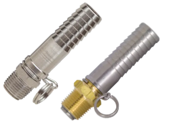 straight swivel x hose shank connector for spray gun