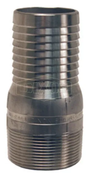 king combination nipple no knurl and bspt thread