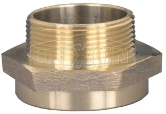 Female to Male Hex Nipple Brass