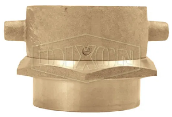 Open Snoot Brass Female Swivel Adapter - Pin Lug