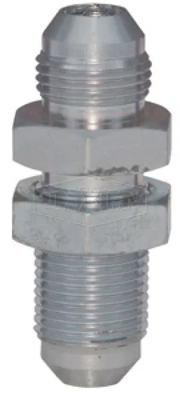 JIC 37° Flare Bulkhead Union with Lock Nut