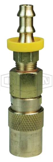 CM-Series Industrial Mold Valved Coupler Push-Loc Barb