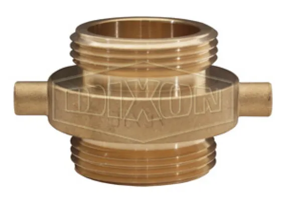 Double Male Pin Lug Brass