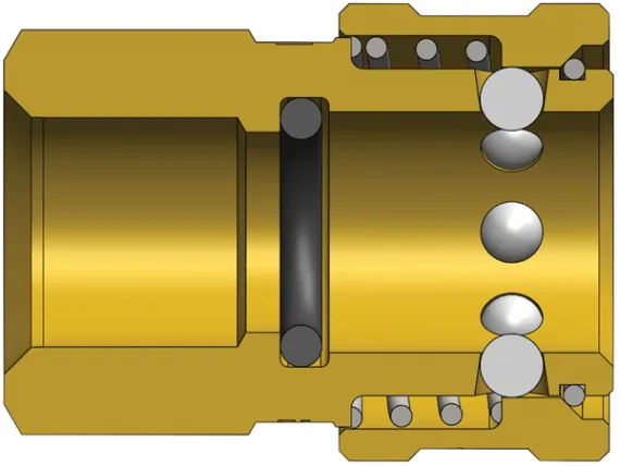 e series straight through coupler CAD model