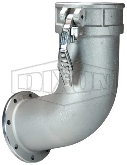 Railroad Tank Car Connection Style GF TTMA Flange x Boss-Lock Coupler