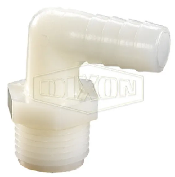 hose barb x male NPT elbow