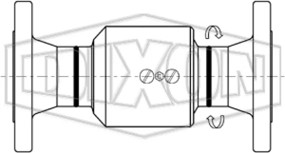 Swivel Joint Style 20 150# ASA Flange x 150# ASA Flange drawing