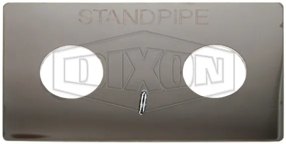 Wall Plate for Double Clapper Siamese Assembly