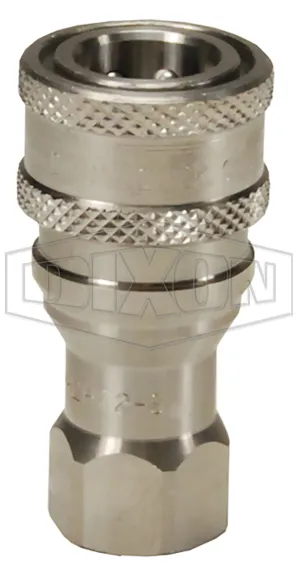 h series iso b industrial interchange poppet valve female threaded couplers steel brass hydraulic couplings