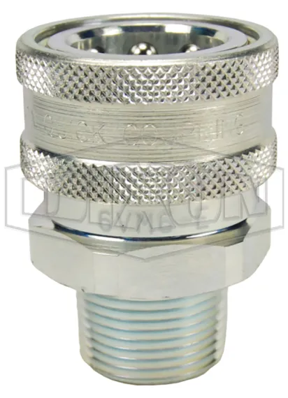 quick disconnects v series snap tite h ih interchange unvalved male threaded coupler steel