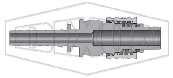n series interchange male end x hose barb plug dix lock