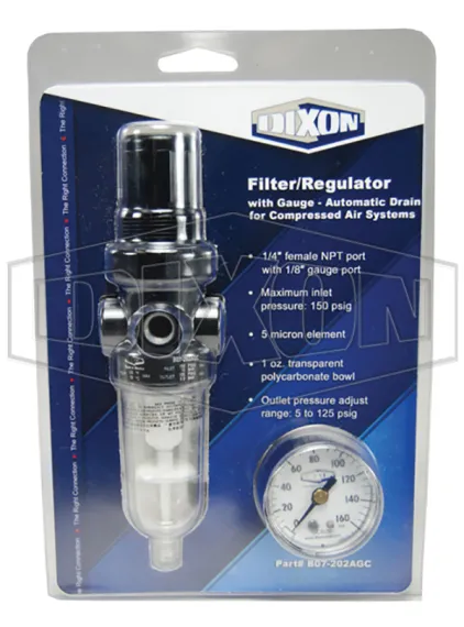 miniature filter regulator, pneumatic fittings