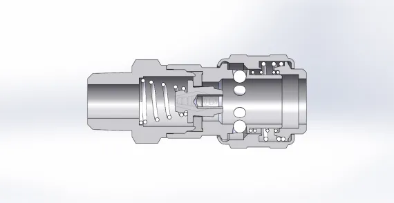 d-series pneumatic automatic male threaded coupler