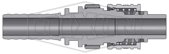 dix-lock n-series interchange male end x hose barb safety-lock plug dix-lock n-series interchange male end x hose barb safety-lock plug