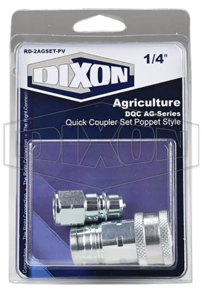 AG-series poppet coupler and plug set