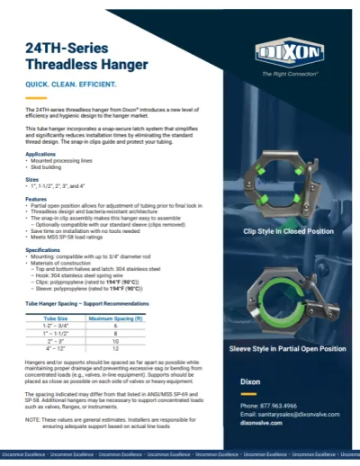 24TH-Series Threadless Hanger