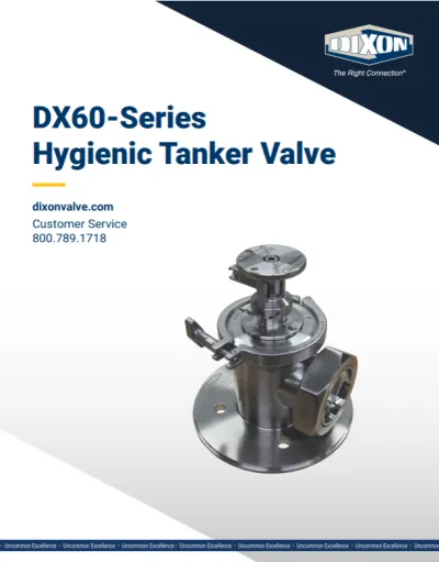 DX60-Series Hygienic Tanker Valve - Instructions & Operations Manual
