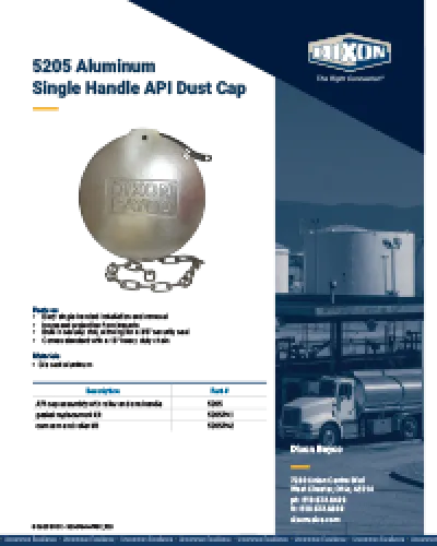 5205 Aluminum Single Handle API Dust Cap