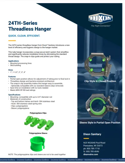 24TH-Series Threadless Hanger