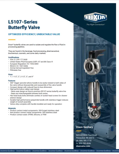 L5107-Series Butterfly Valve