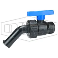 Polypropylene 45° Single Union Nozzle Valve