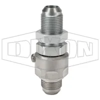 Super Swivels® Male JIC 37° Bulkhead x Male JIC 37° Inline Swivel