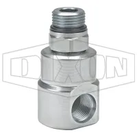 Super Swivels® Male ORB x Female ORB 90° Straight Inline Swivel