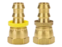 Female NPSM Swivel x Push-on Hose Barb Ball Seat