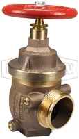Factory Set Pressure Reducing Brass Angle Valve with Gauge Ports Female x Male